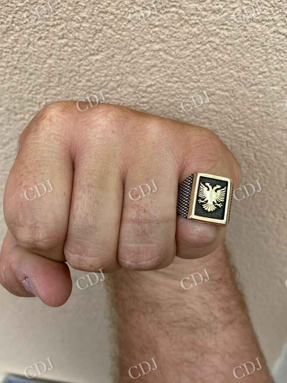 Albanian Double Headed Eagle Ring  customdiamjewel   