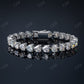 Heart Shape Diamond Tennis Bracelet hip hop jewelry CustomDiamJewel   