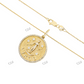 Solid Yellow Gold Plated Design Necklace for Women hip hop jewelry CustomDiamJewel