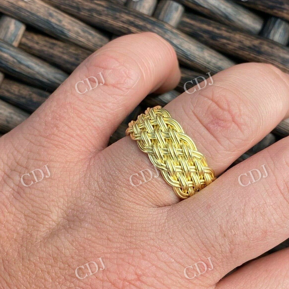 Mens Braided Weave Ring  customdiamjewel   