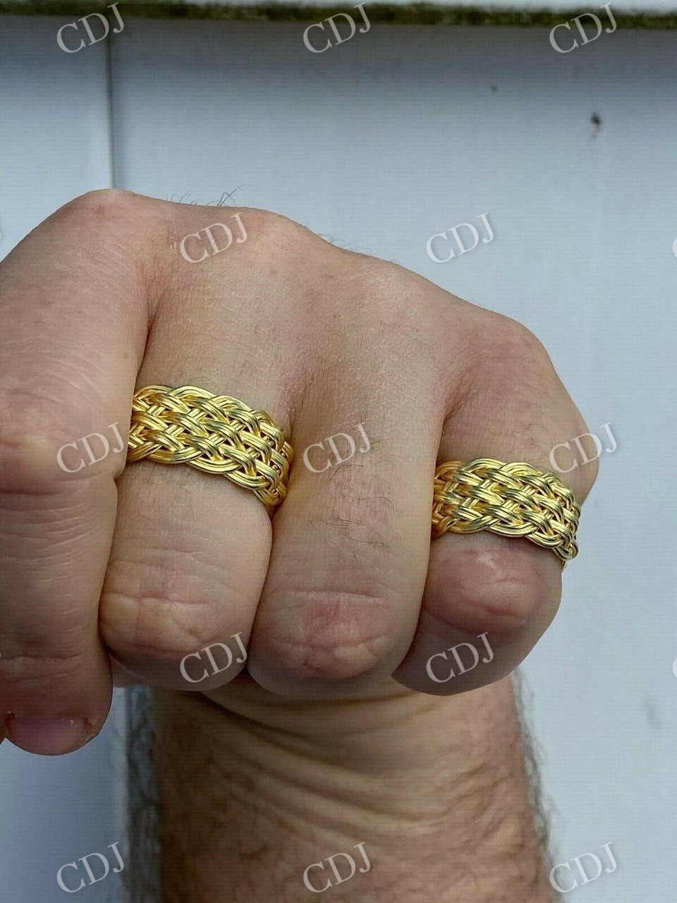 Mens Braided Weave Ring  customdiamjewel   