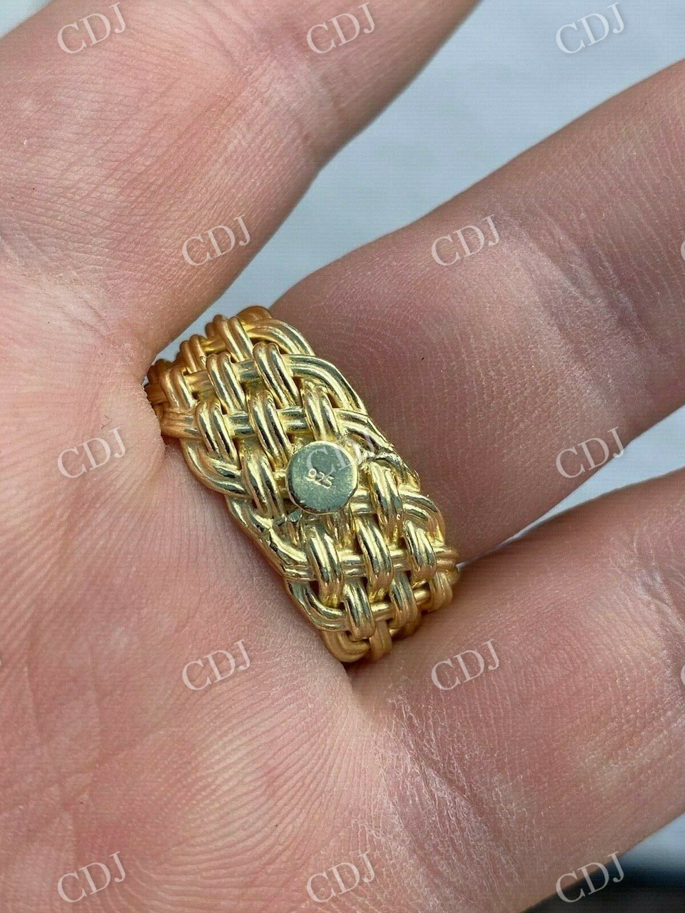 Mens Braided Weave Ring  customdiamjewel   