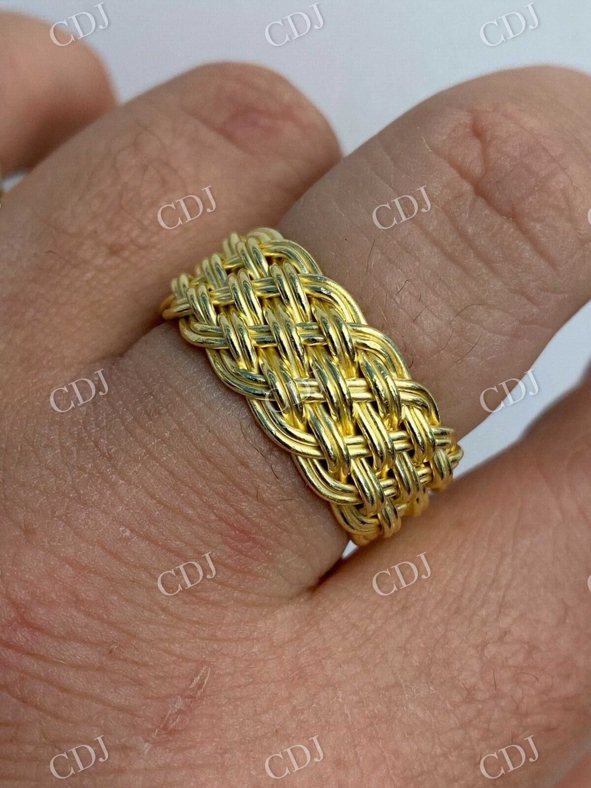 Mens Braided Weave Ring  customdiamjewel   