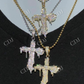 Moissanite Cross Mens Iced Pendant  customdiamjewel   