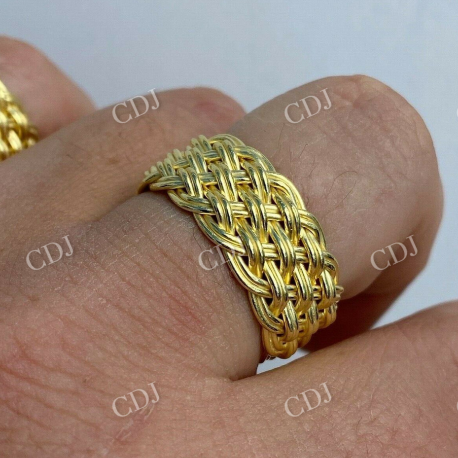 Mens Braided Weave Ring  customdiamjewel   