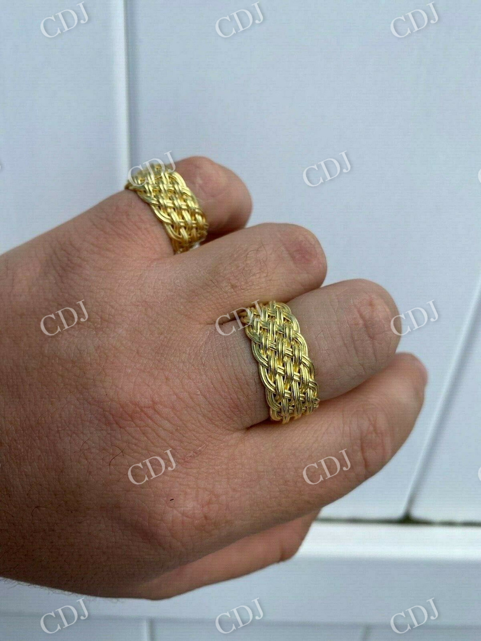 Mens Braided Weave Ring  customdiamjewel   