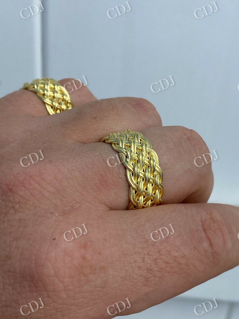 Mens Braided Weave Ring  customdiamjewel   