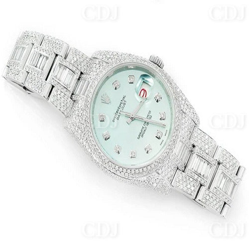 Hip Hop Iced Out Luxury Real Diamond Watch for Men Top Brand Rapper Fashion Jewelry  customdiamjewel   