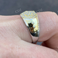 Mens Real Solid Gold Hip Hop Ring  customdiamjewel   