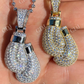 Hip Hop Moissanite Boxing Gloves Pendant  customdiamjewel   