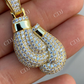 Hip Hop Moissanite Boxing Gloves Pendant  customdiamjewel   