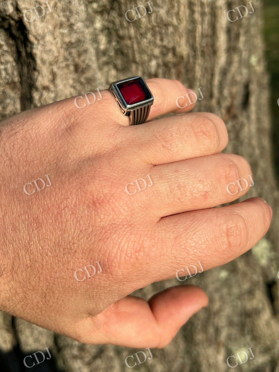 Ruby Red Stone Ring  customdiamjewel   