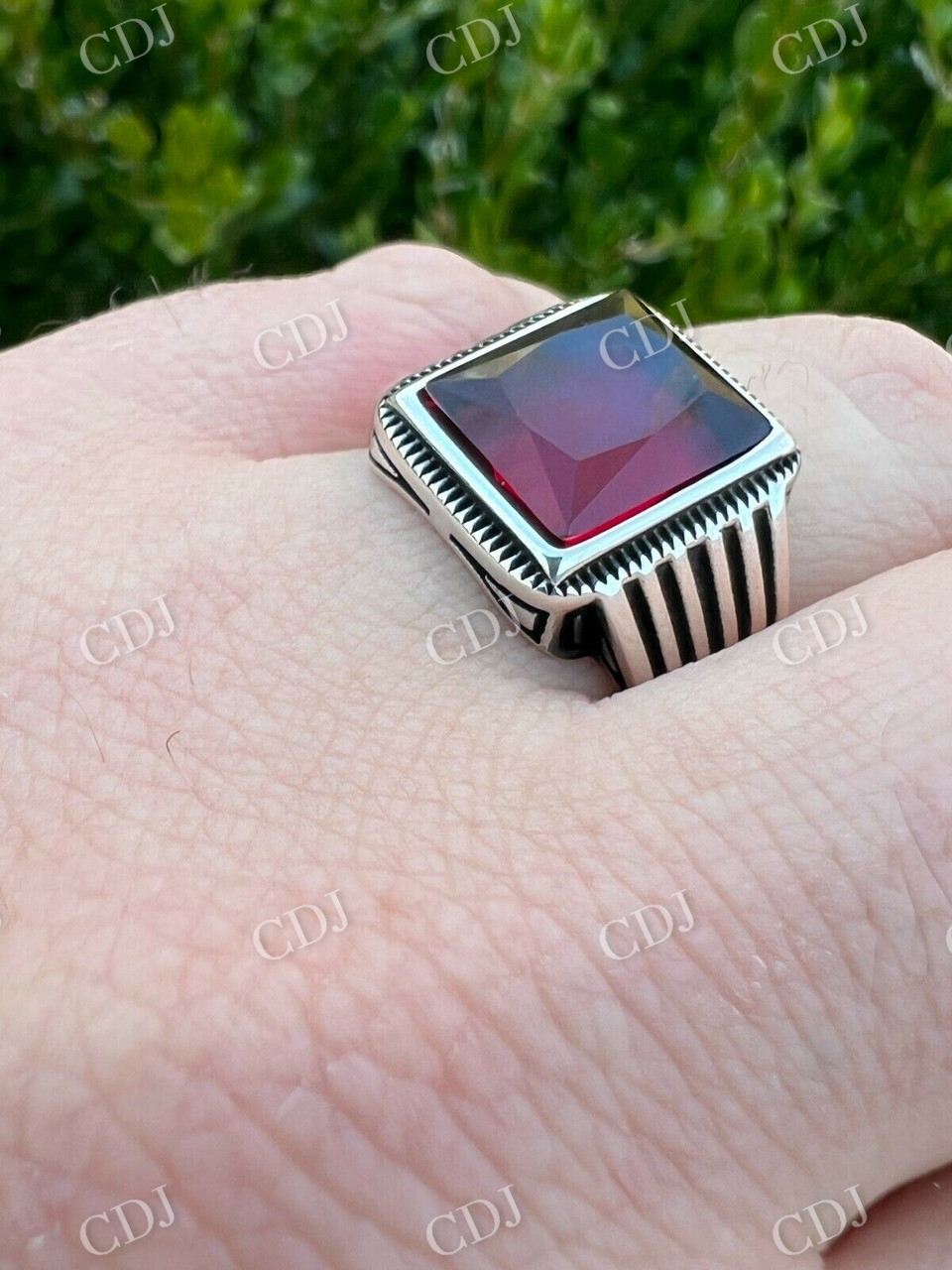 Ruby Red Stone Ring  customdiamjewel   