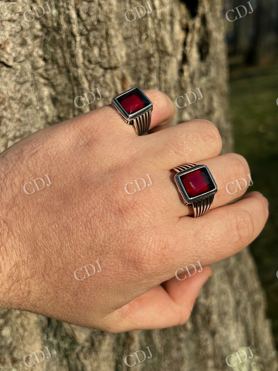 Ruby Red Stone Ring  customdiamjewel   