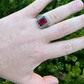 Ruby Red Stone Ring  customdiamjewel   