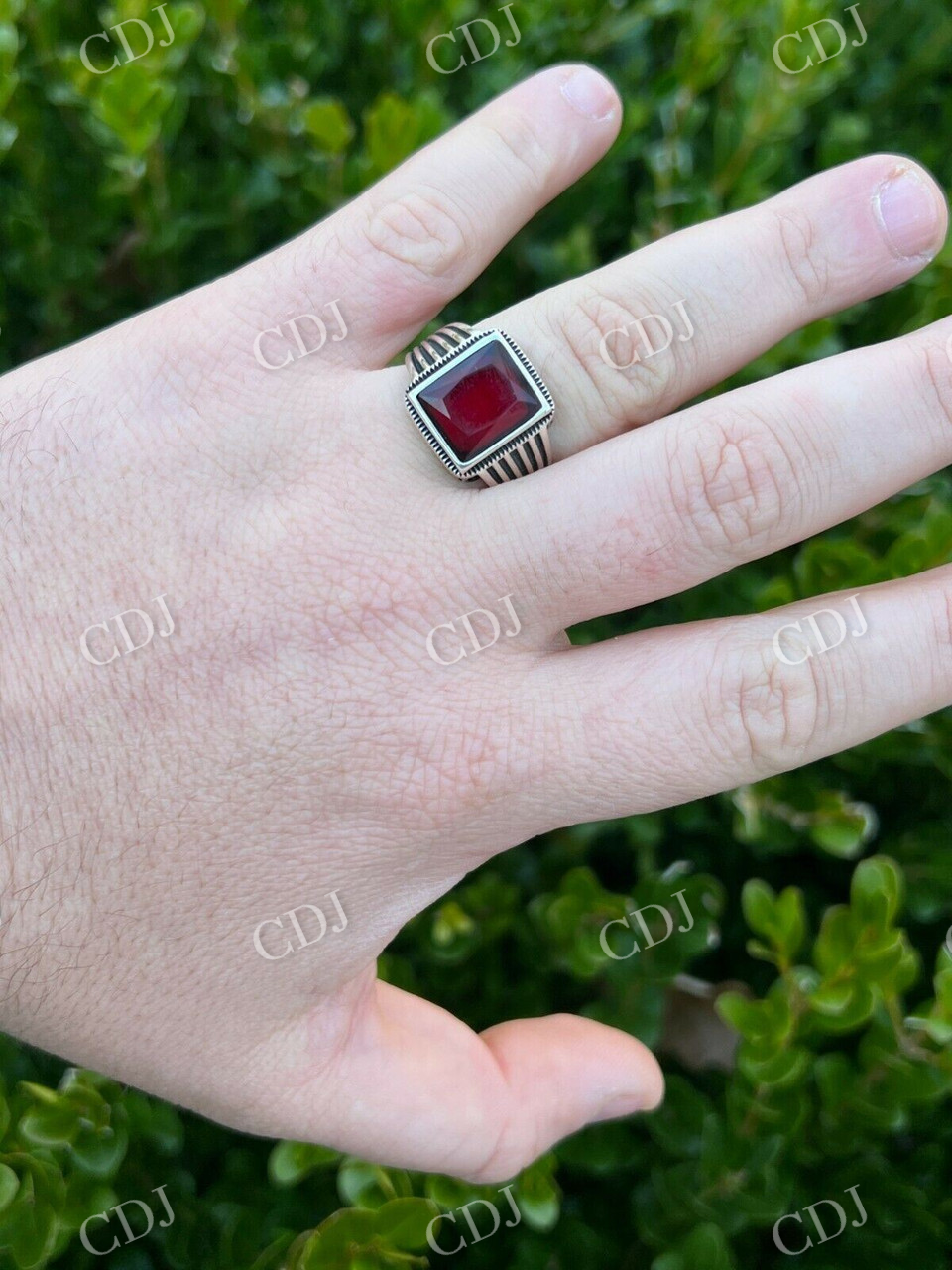 Ruby Red Stone Ring  customdiamjewel   