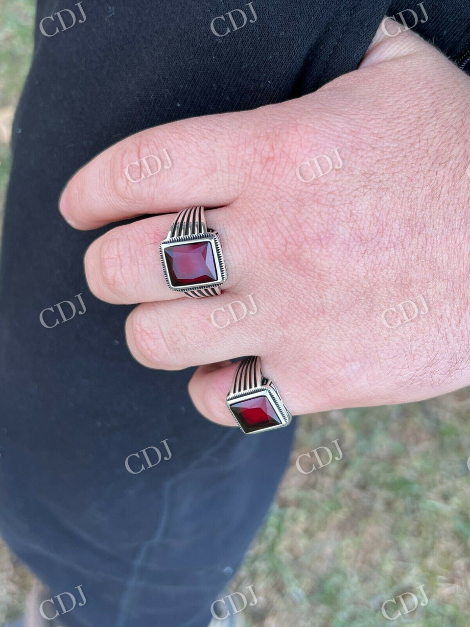 Ruby Red Stone Ring  customdiamjewel   