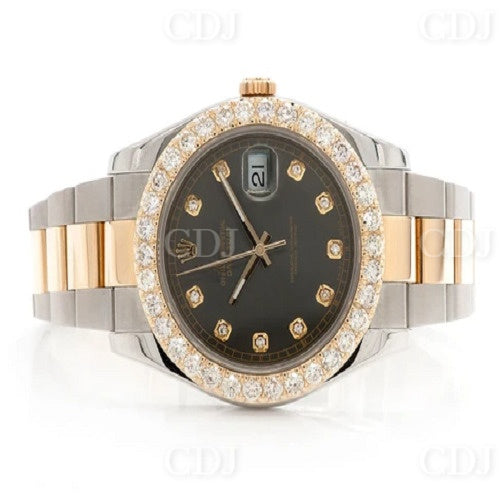 High Quality Handmade Moissanite Rolex Watch Luxurious Rapper Jewelry for Women Men  customdiamjewel   