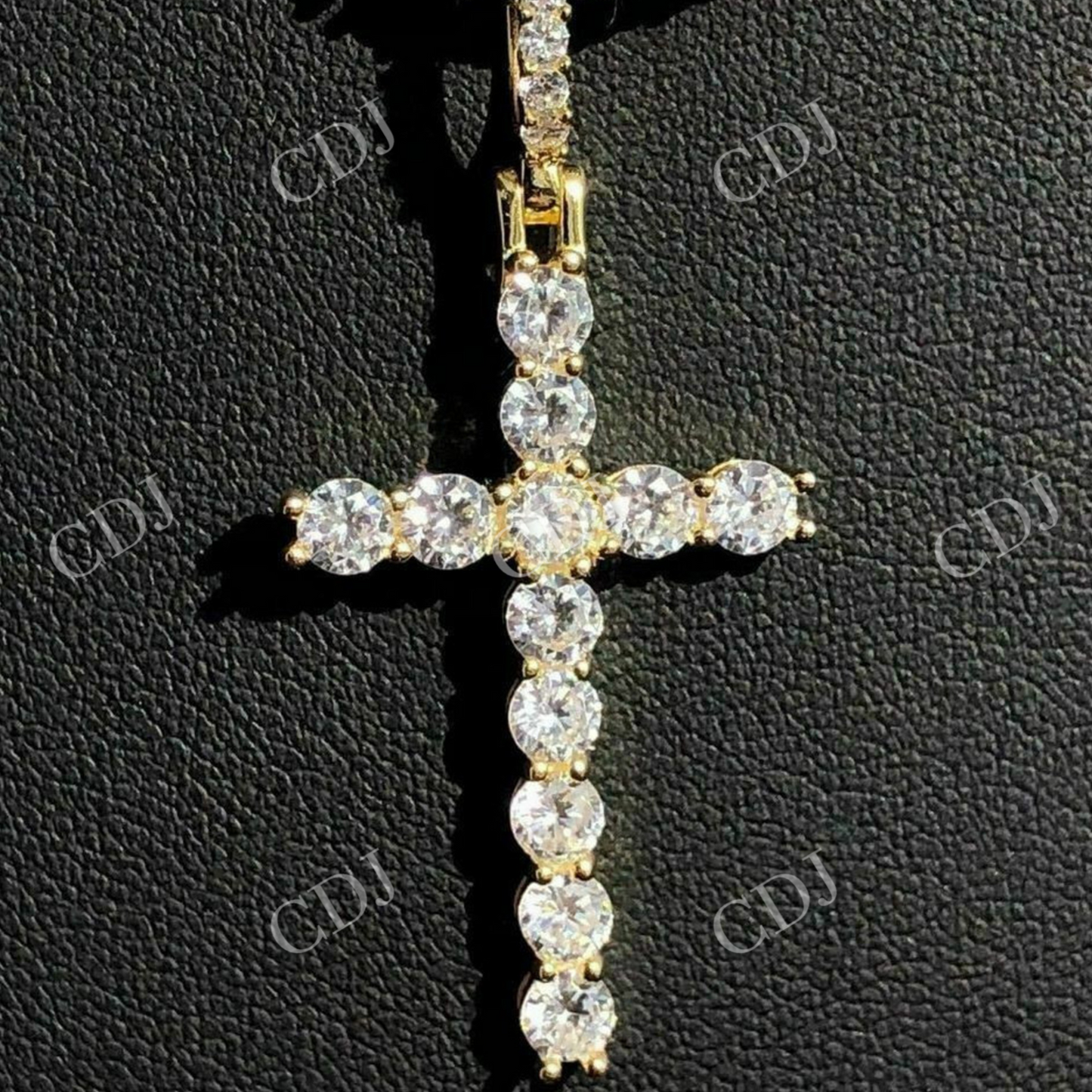 Cross Hip Hop Moissanite Pendant  customdiamjewel   