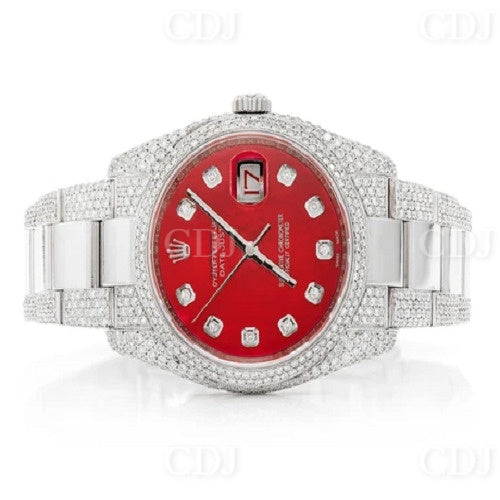 New Arrival Hip Hop Real Diamond Men's Rolex Watch Iced Out Wholesale Fashion Jewelry  customdiamjewel   