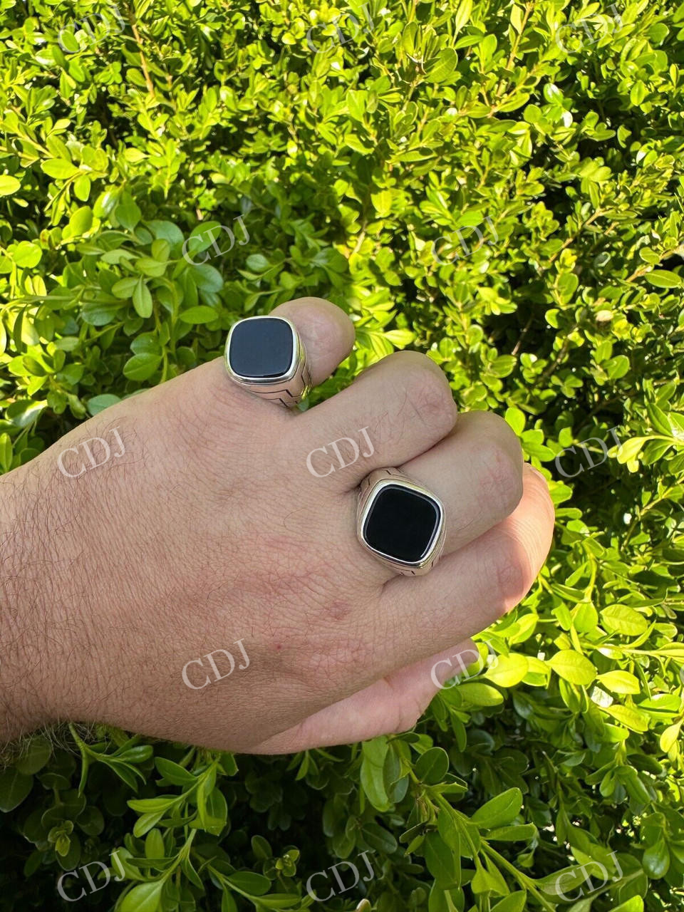 Black Onyx Mens Signet Ring  customdiamjewel   