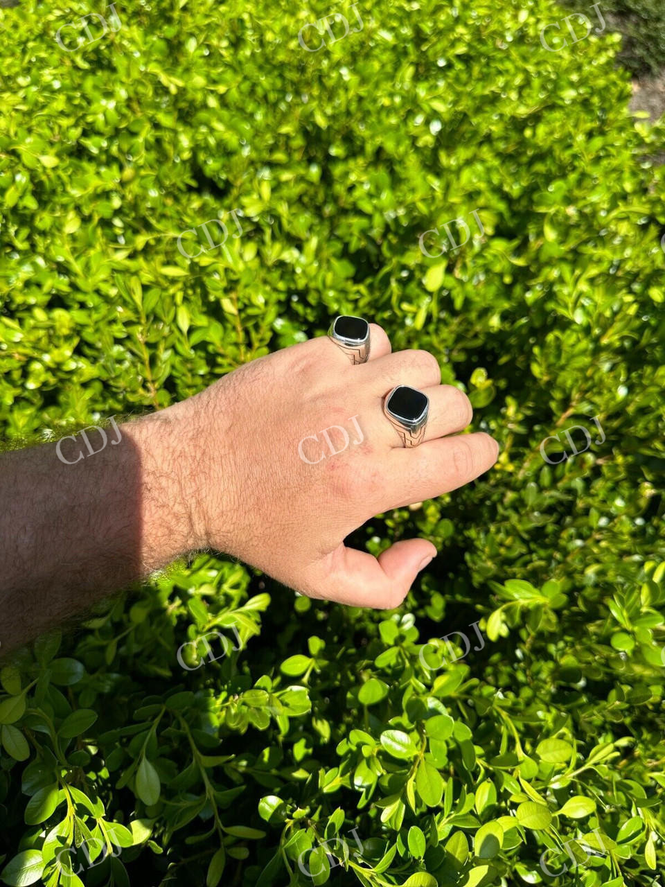 Black Onyx Mens Signet Ring  customdiamjewel   