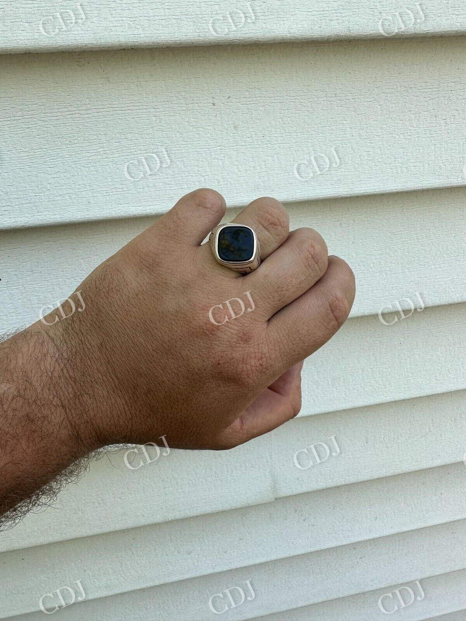 Black Onyx Mens Signet Ring  customdiamjewel   