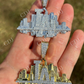 Hip Hop Los Angeles LA Skyline Diamond Pendant  customdiamjewel   