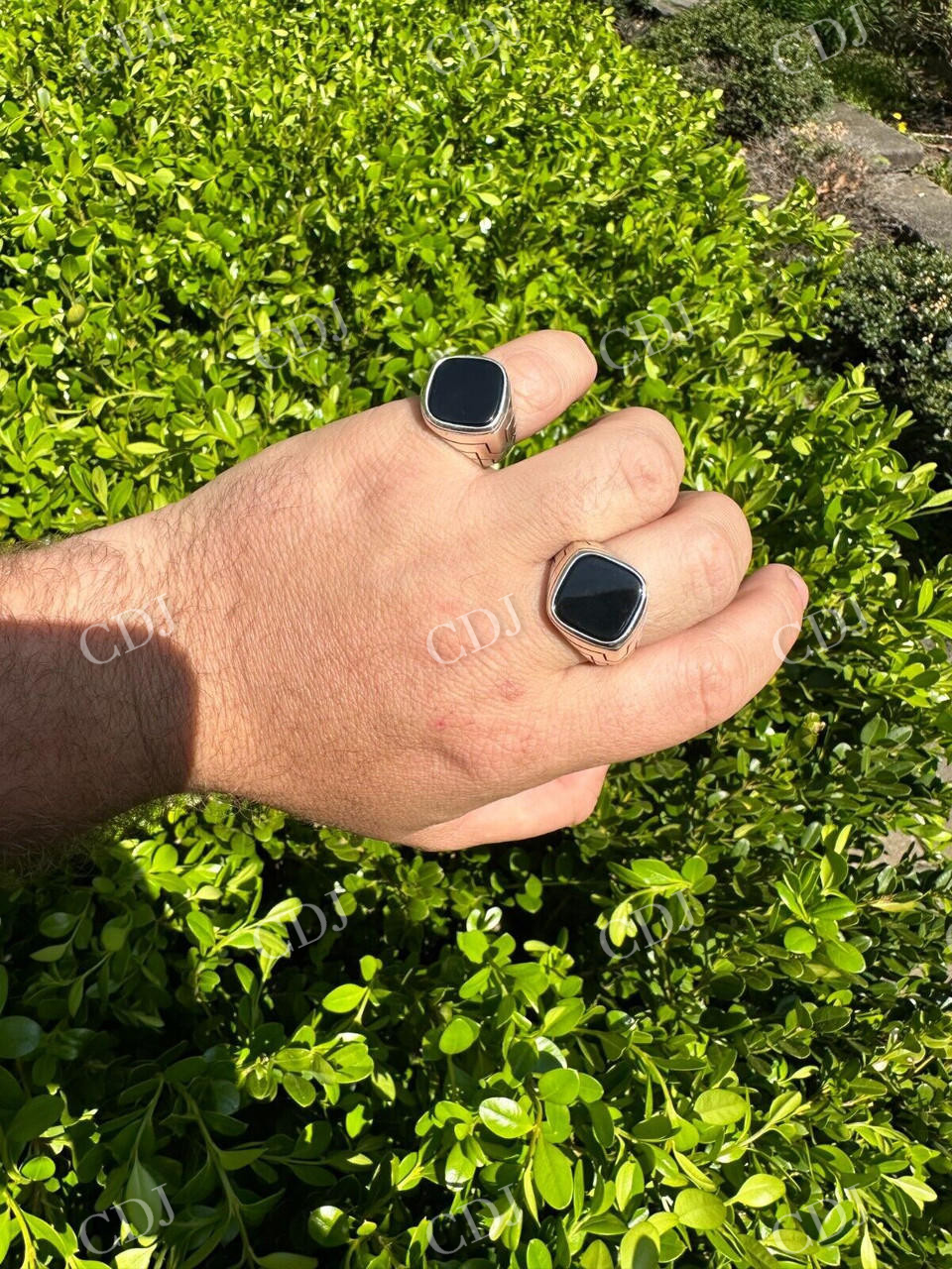 Black Onyx Mens Signet Ring  customdiamjewel   