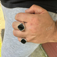 Black Onyx Mens Signet Ring  customdiamjewel   