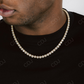 Round Cut Diamond Eternity Tennis Necklace For Men's  customdiamjewel   