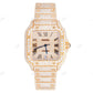 Cartier Iced Out Diamond Watch  customdiamjewel   