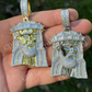 Jesus Piece Iced Hip Hop Baguette Diamond Pendant  customdiamjewel   