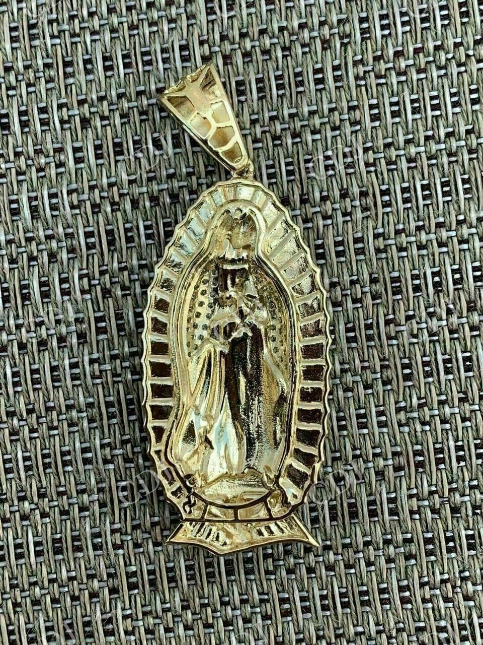 Virgin Mary Guadalupe Moissanite Pendant  customdiamjewel   