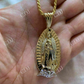 Virgin Mary Guadalupe Moissanite Pendant  customdiamjewel   