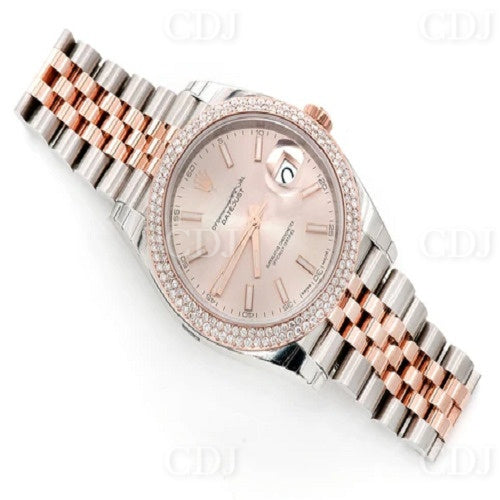 Rolex Diamond Stainless Steel Wrist Watch for Celebrity Full Hip Hop Jewelry for Men  customdiamjewel   