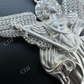 Moissanite Saint St Michael Slaying Dragon Pendant  customdiamjewel   