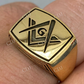 Silver Free Mason G Masonic Ring  customdiamjewel   