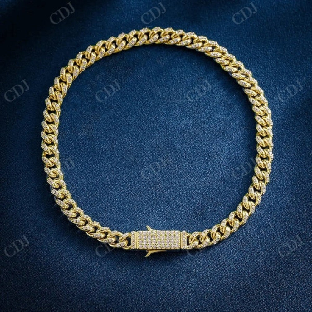 Moissanite Custom Claps Cuban Link Chain  CustomDiamJewel   