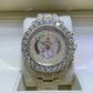 Rolex Bust Down Diamond On Bezel Moissanite Watch  customdiamjewel   