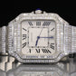 36CTW Iced Out Handset Baguette Moissanite Studded Diamond Watches  customdiamjewel   