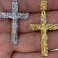 Mens Nugget Cross Jesus On Crucifix Diamond Pendant  customdiamjewel   