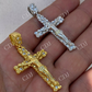 Mens Nugget Cross Jesus On Crucifix Diamond Pendant  customdiamjewel   