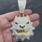 Iced Hip Hop Angry Pitbull Dog Diamond Pendant  customdiamjewel   