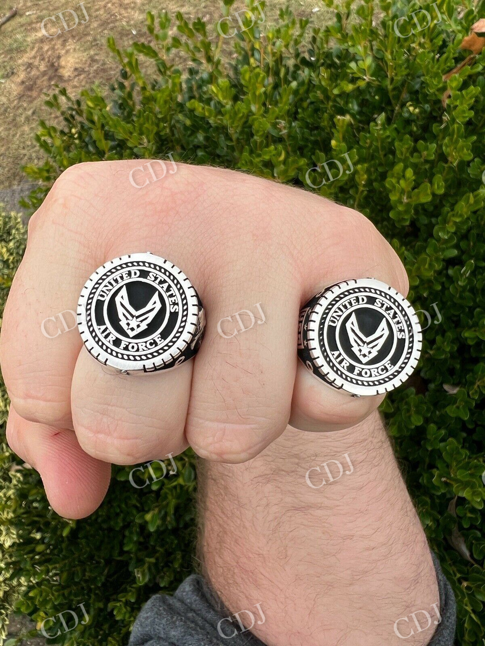 US Air Force Military Army Ring  customdiamjewel   