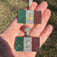 Mexican Flag Moissanite Pendant  customdiamjewel   