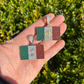 Mexican Flag Moissanite Pendant  customdiamjewel   