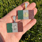 Mexican Flag Moissanite Pendant  customdiamjewel   