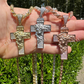 Moissanite Jesus Face On Cross Pendant  customdiamjewel   