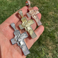 Moissanite Jesus Face On Cross Pendant  customdiamjewel   